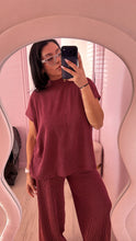 Load image into Gallery viewer, Ribbed set in wine (MEDIUM)