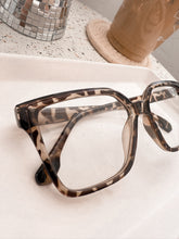 Load image into Gallery viewer, Oversized blue light blocker glasses in tortoise