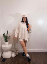 Load image into Gallery viewer, Scuba Pullover Sweater in Heather Beige