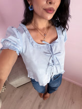 Load image into Gallery viewer, Babydoll Top in Baby Blue