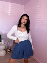 Load image into Gallery viewer, Aeliana Flowy SKORT in Denim Blue