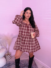 Load image into Gallery viewer, Valeria Plaid Mini Dress