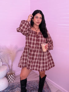 Valeria Plaid Mini Dress