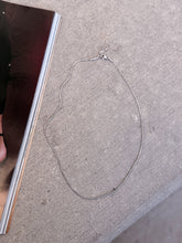 Load image into Gallery viewer, 1mm Herringbone Silver Necklace *Stainless Steel Filled*