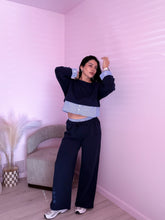 Load image into Gallery viewer, Maci Contrasting Set in Navy Blue