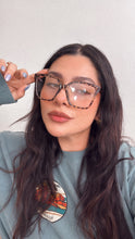 Load image into Gallery viewer, Oversized blue light blocker glasses in tortoise