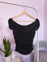 Load image into Gallery viewer, Misty Polka Dot Mesh Top