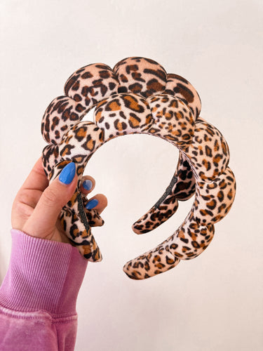 GRWM leopard headband *TAN*