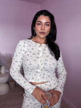 Load image into Gallery viewer, Dainty Flower Pointelle Cardigan Top