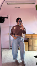 Load image into Gallery viewer, Halloween Graphic Crewneck Sweater in Mocha *S-XL*