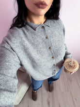 Load image into Gallery viewer, Adelaide Cardigan Sweater in Heather Gray