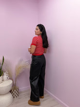 Load image into Gallery viewer, Evie Faux Leather Wide Leg Pants