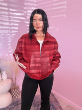 Load image into Gallery viewer, Faux Leather Jacket in Vintage Red