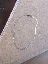 Load image into Gallery viewer, 3mm Herringbone Silver Stacking Chain *Stainless Steel*