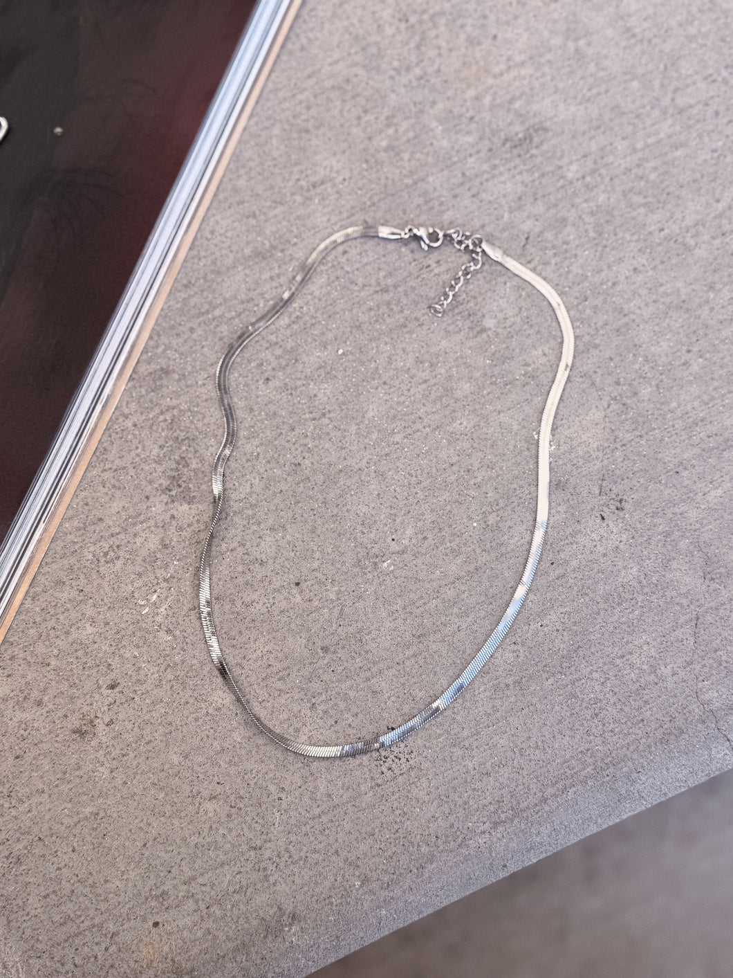 3mm Herringbone Silver Stacking Chain *Stainless Steel*