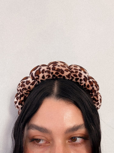 GRWM leopard headband *BROWN*