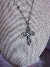 Load image into Gallery viewer, Rhinestone Cross Necklace *Stainless Steel*