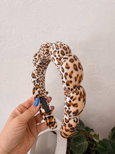 GRWM leopard headband *TAN*
