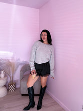 Load image into Gallery viewer, Satin Lace Shorts in Black