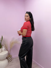 Load image into Gallery viewer, Evie Faux Leather Wide Leg Pants