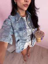 Load image into Gallery viewer, Jaylene Short Sleeve Denim Jacket