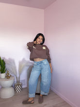 Load image into Gallery viewer, Halloween Graphic Crewneck Sweater in Mocha *S-XL*