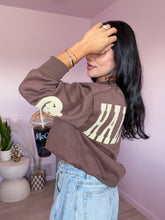 Load image into Gallery viewer, Halloween Graphic Crewneck Sweater in Mocha *S-XL*