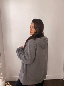 Liz grey zip up hoodie