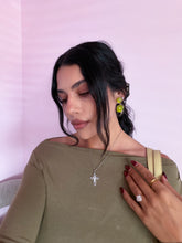 Load image into Gallery viewer, Rhinestone Cross Necklace *Stainless Steel*