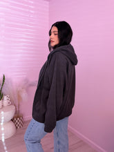 Load image into Gallery viewer, basic zip up hoodie *CHARCOAL*