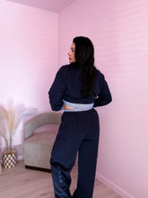 Load image into Gallery viewer, Maci Contrasting Set in Navy Blue