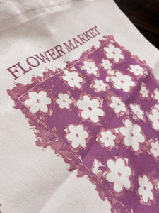 Flower market tote bag