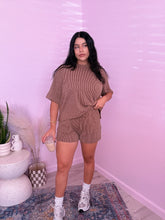 Load image into Gallery viewer, Juno Ribbed Set in BROWN