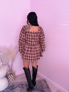 Valeria Plaid Mini Dress