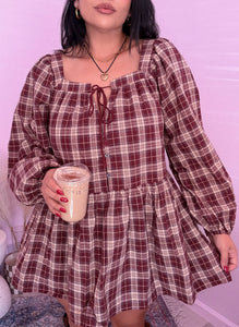 Valeria Plaid Mini Dress