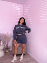 Load image into Gallery viewer, New York Cargo Short Set in Dusty Blue