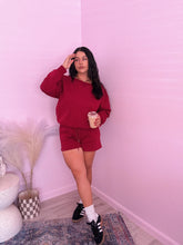 Load image into Gallery viewer, Jayla Ribbed Set in WINE