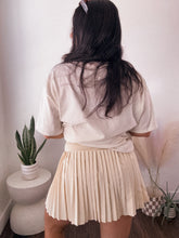 Load image into Gallery viewer, Active Pleaded Skort Skirt in Vanilla