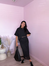 Load image into Gallery viewer, Lulu Ribbed Set in Black