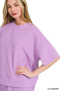 Lulu Ribbed Set in Lavender