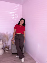 Load image into Gallery viewer, Woven Check Pants in Brown