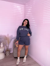 Load image into Gallery viewer, New York Cargo Short Set in Dusty Blue