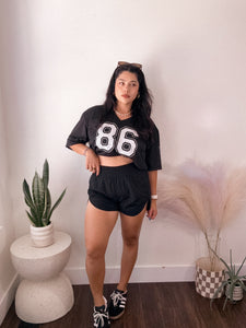 Sports mesh jersey in Black