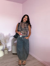 Load image into Gallery viewer, Juliette Plaid Mesh Top