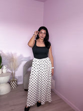 Load image into Gallery viewer, Polka Dots Maxi Dress in Black/White