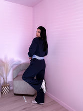 Load image into Gallery viewer, Maci Contrasting Set in Navy Blue