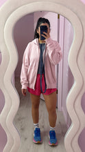 Load image into Gallery viewer, Zip up sweater in pink (XL)