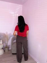 Load image into Gallery viewer, Woven Check Pants in Brown