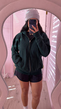 Load image into Gallery viewer, Green zip up sweater SIZE: XL (classic unisex fit)