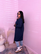 Load image into Gallery viewer, Barn Jacket Trench Coat in Navy